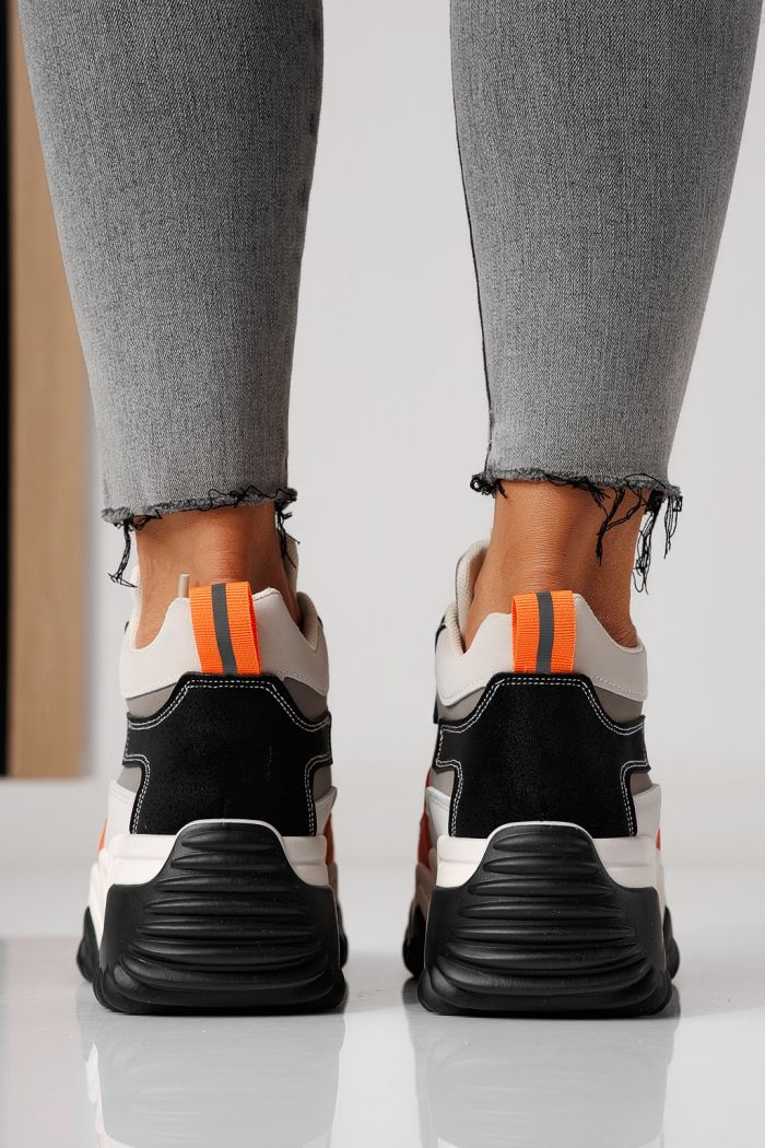 Adidasi dama gri din piele ecologica Maya #24157