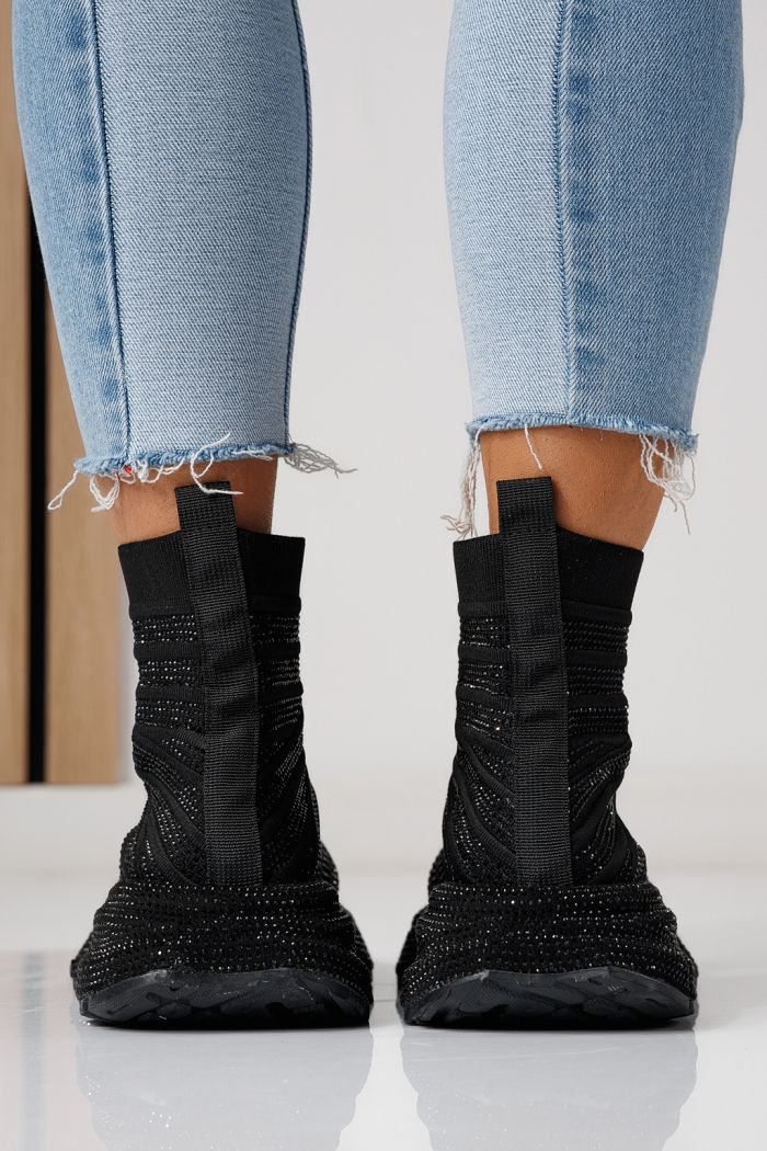 Adidasi dama negri din material textil Desia #24078