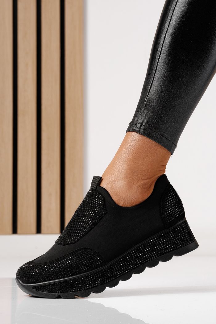 Adidasi dama negri din material textil  Iris #24209