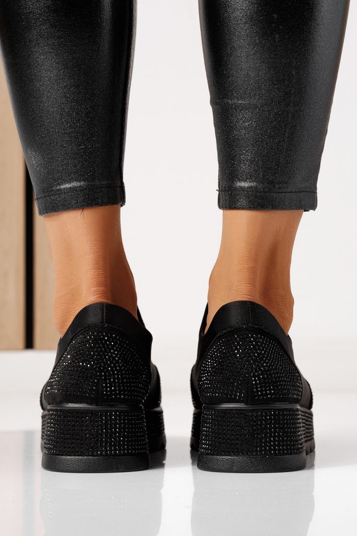 Adidasi dama negri din material textil  Iris #24209