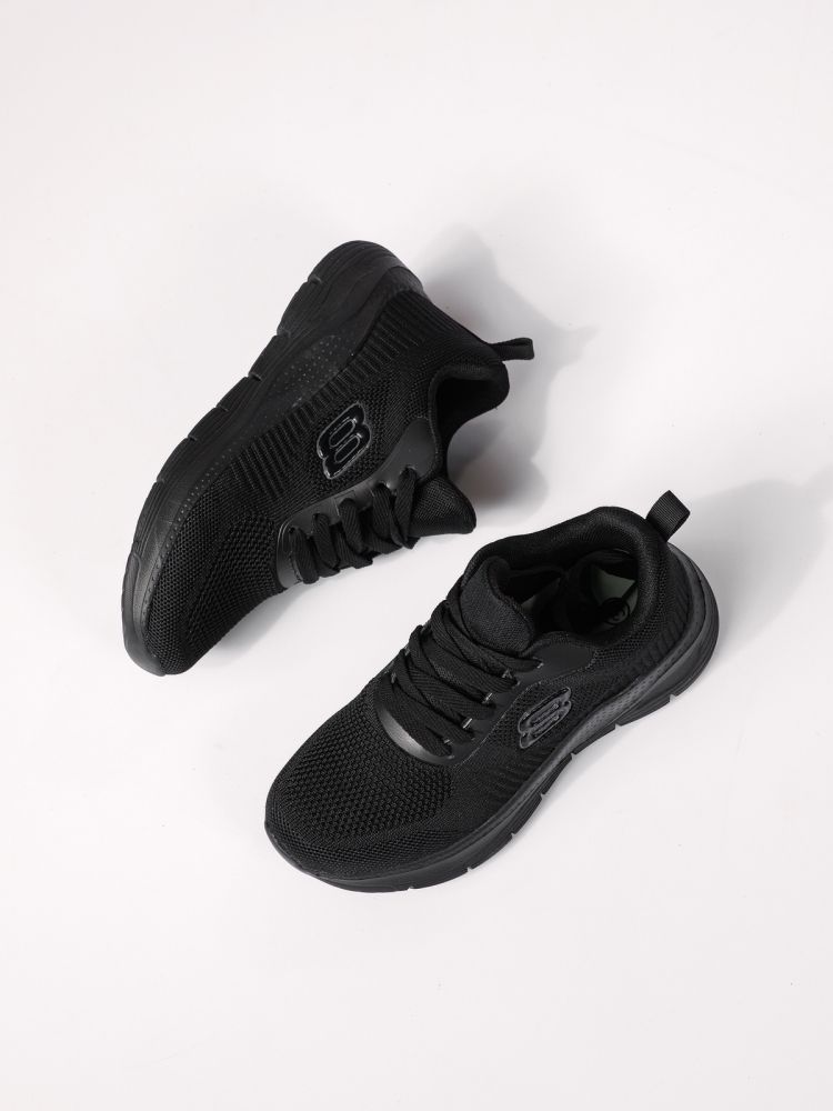 Adidasi dama negri din material textil Mia #24288