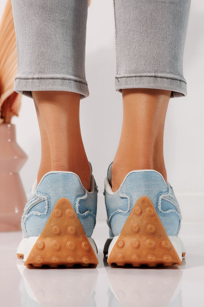 Adidasi dama albastri din piele ecologica Clare #24295