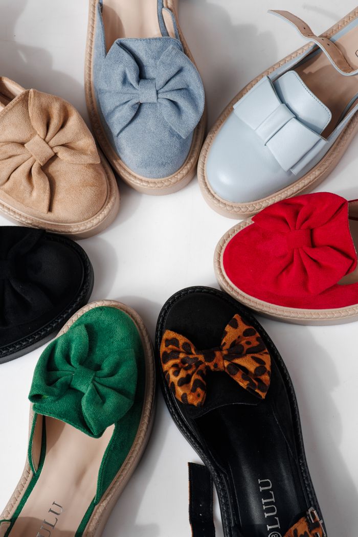 Pantofi casual dama albastri din piele ecologica intoarsa Adina #24218