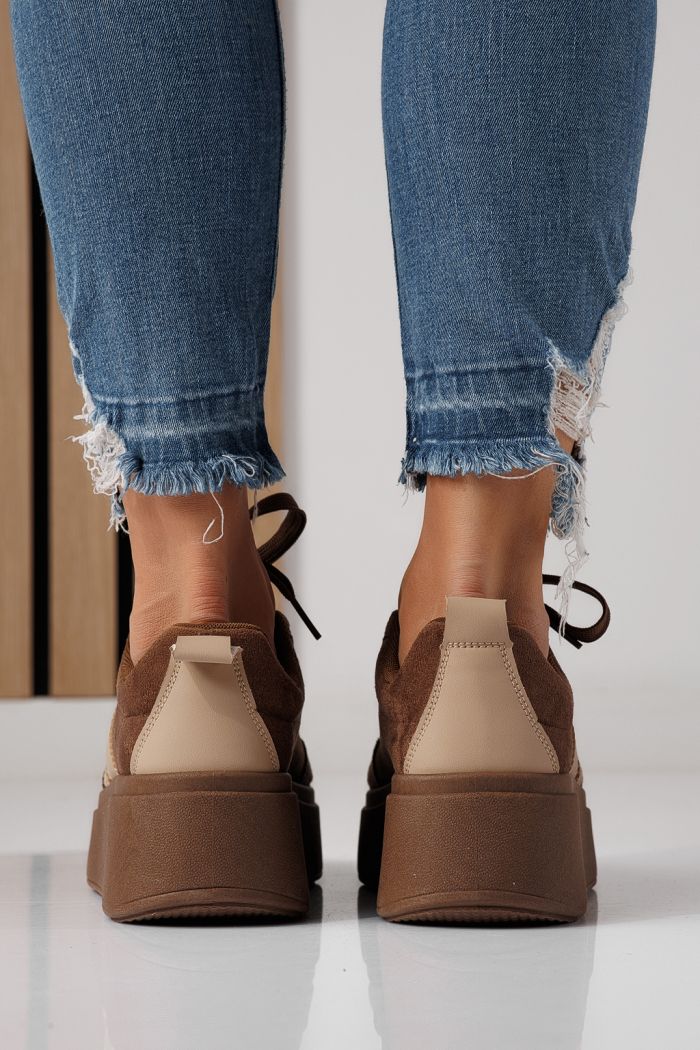 Adidasi dama maro din piele ecologica intoarsa Diana #24303