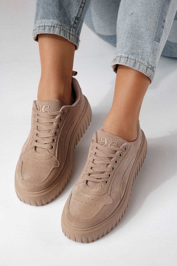 Adidasi dama khaki din piele ecologica Delia #24299