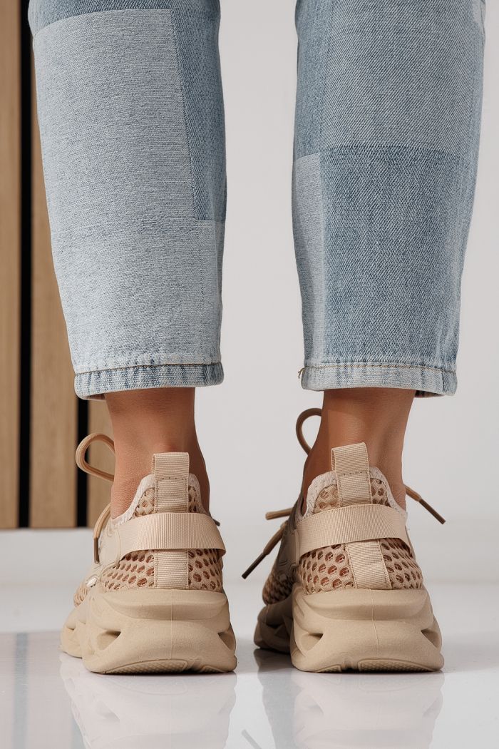 Adidasi dama negri din material textil Florentina #24311