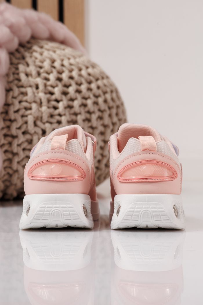 Adidasi copii roz din material textil Freya #24347