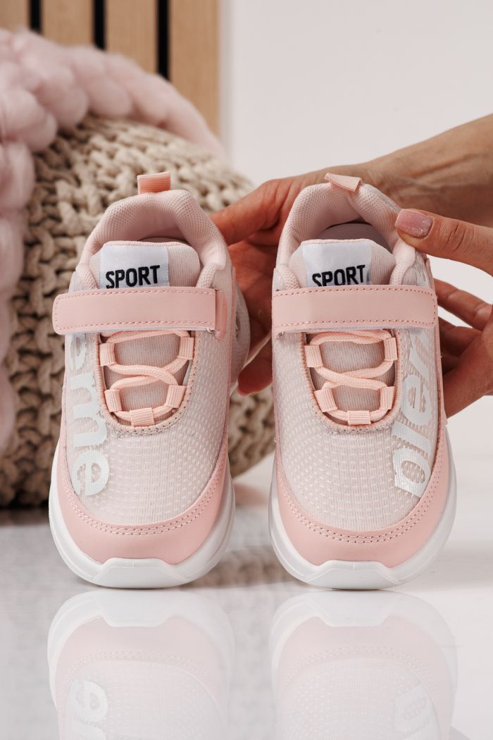 Adidasi copii roz din material textil Freya #24352