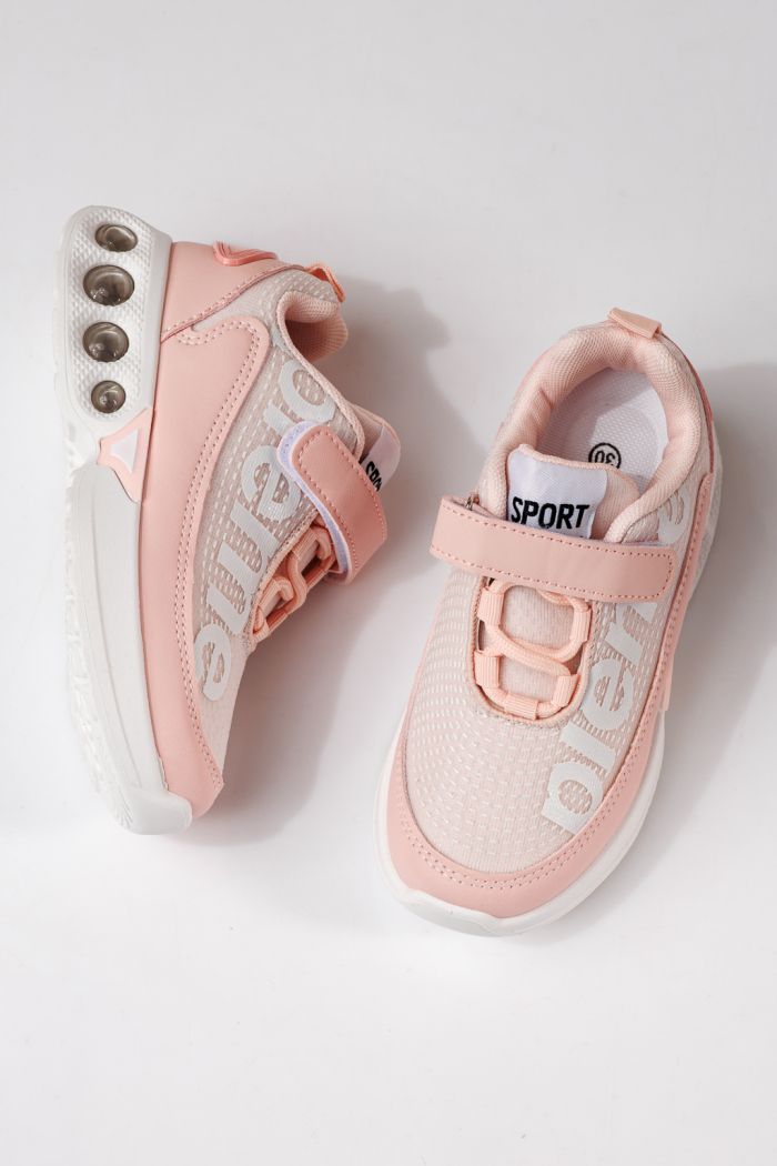 Adidasi copii roz din material textil Freya #24352