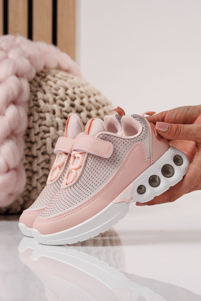 Adidasi copii roz din material textil Victoria #24358
