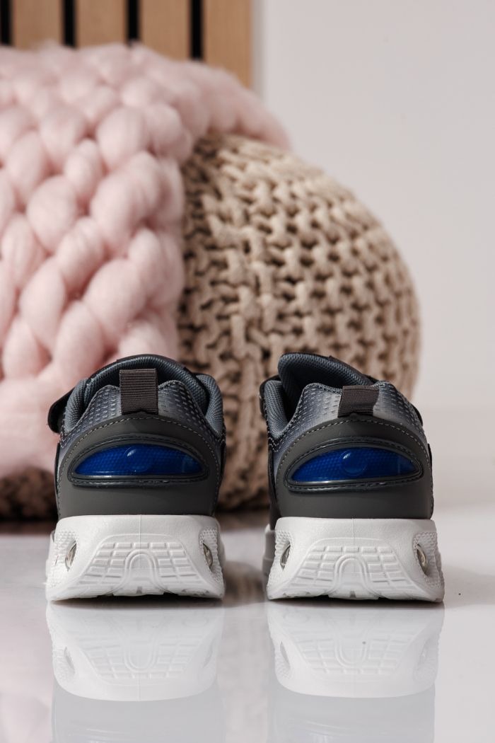 Adidasi copii gri din material textil Victoria #24356