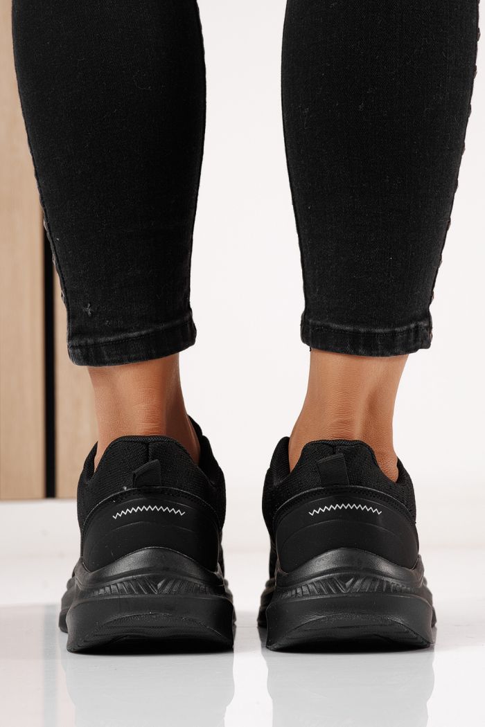 Adidasi dama negri din material textil Anaiss #24389