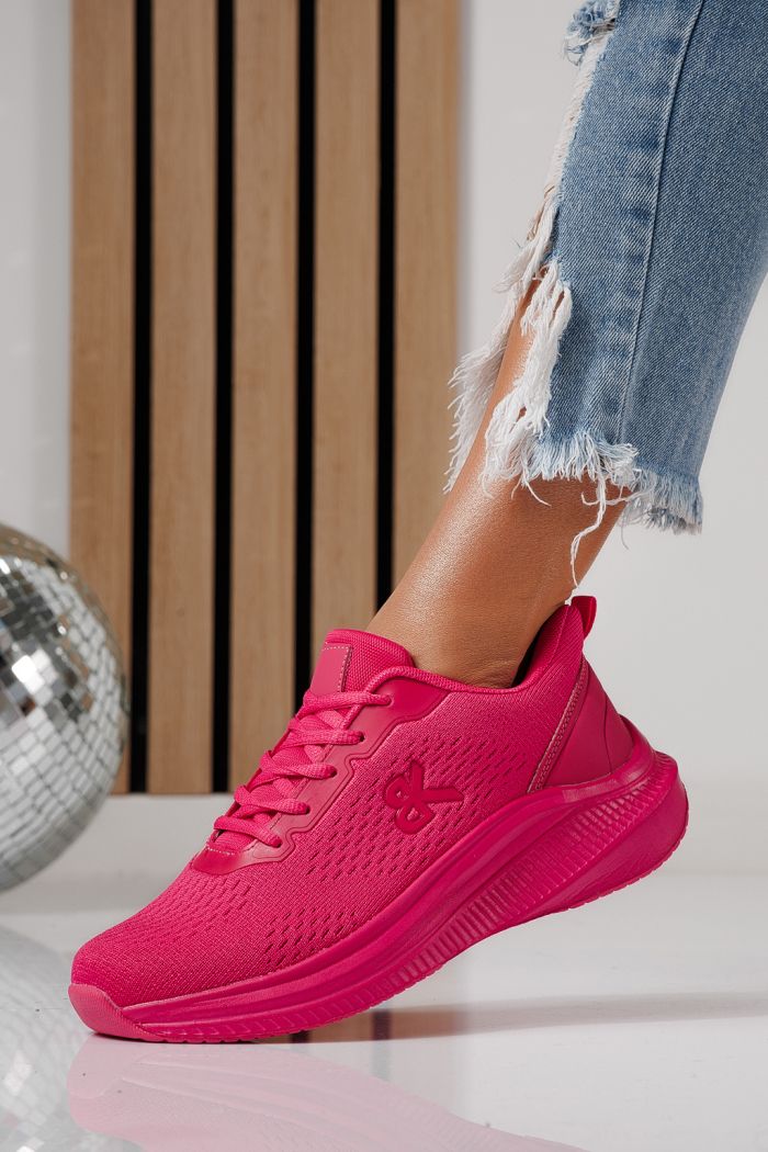 Adidasi dama roz din material textil Anaiss #24388