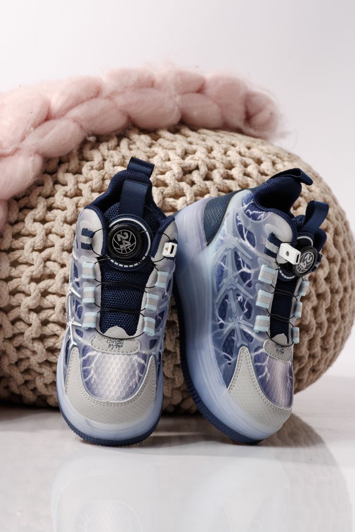 Adidasi cu role albastri din material textil Helys #24394