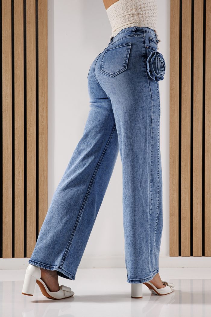 Blugi Evazati Dama Brigitta Albastri #A1346