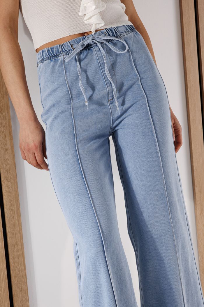 Blugi Evazati Dama Arya Albastri #A1368