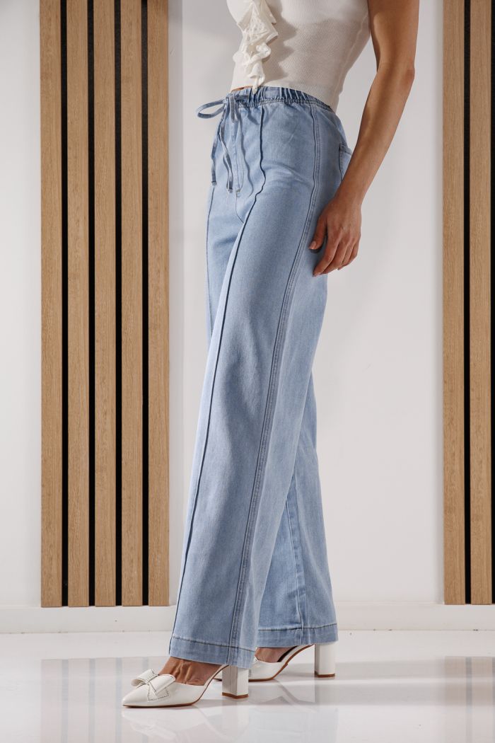 Blugi Evazati Dama Arya Albastri #A1368