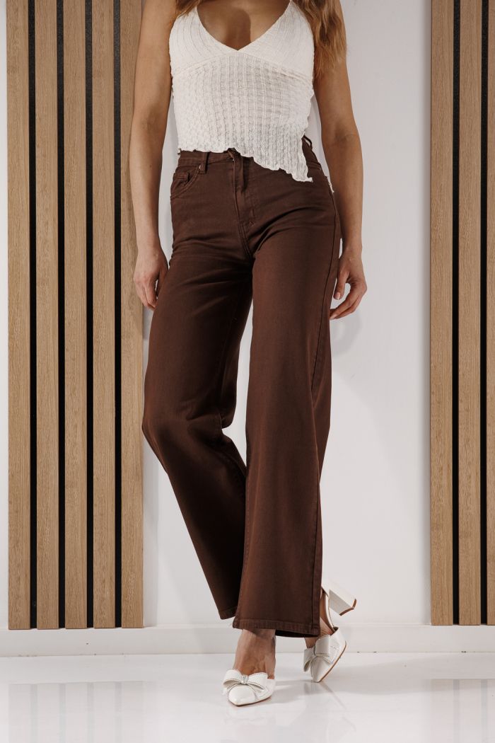 Blugi Wide Leg Dama Ela Maro #A1347