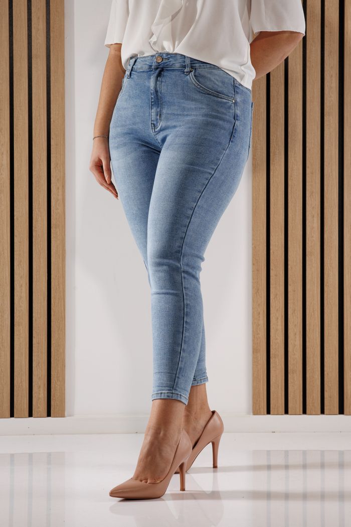 Blugi Baggy Fit  Dama Diana Albastri #A1356