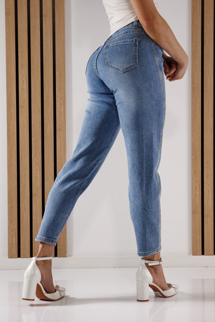 Blugi Baggy Fit Dama Tina Albastri #A1365