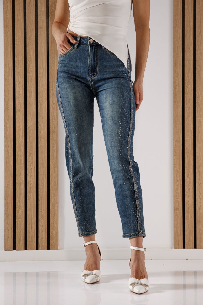 Blugi Baggy Fit Dama Tina Albastri #A1364