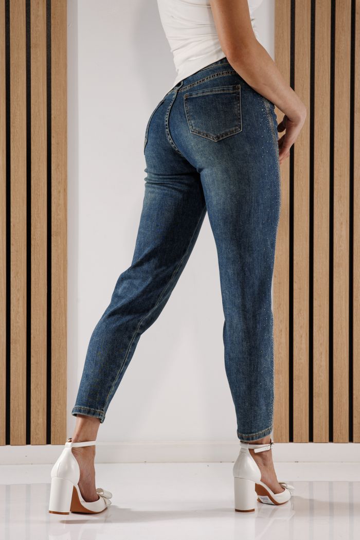 Blugi Baggy Fit Dama Tina Albastri #A1364