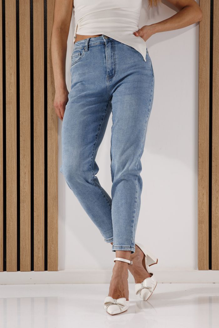 Blugi Baggy Fit Dama Aylin Albastri #A1360