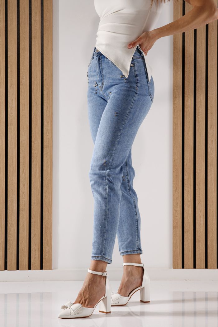 Blugi Baggy Fit Dama Azaleea Albastri #A1357