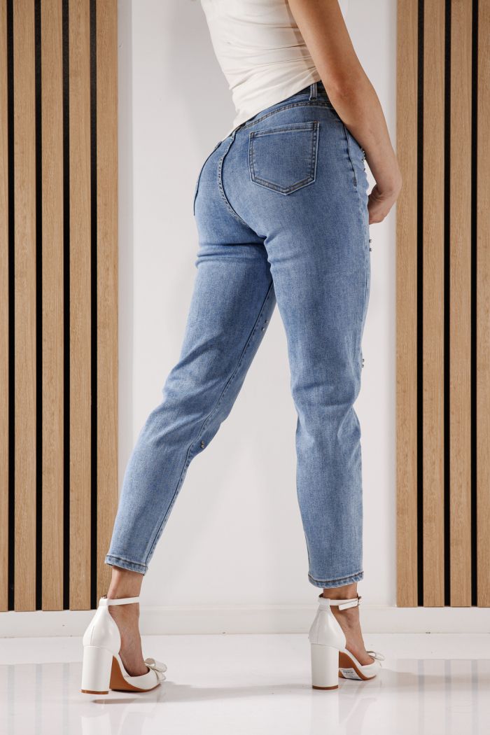 Blugi Baggy Fit Dama Azaleea Albastri #A1357