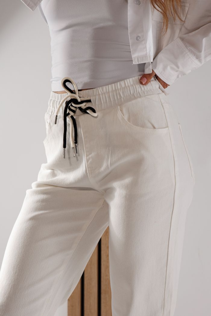 Blugi MomFit Dama Zoe Crem #A610