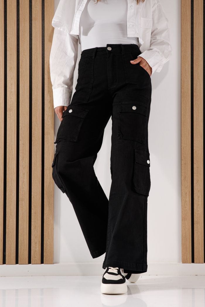 Blugi Tip Cargo Dama Miki Negri #A643