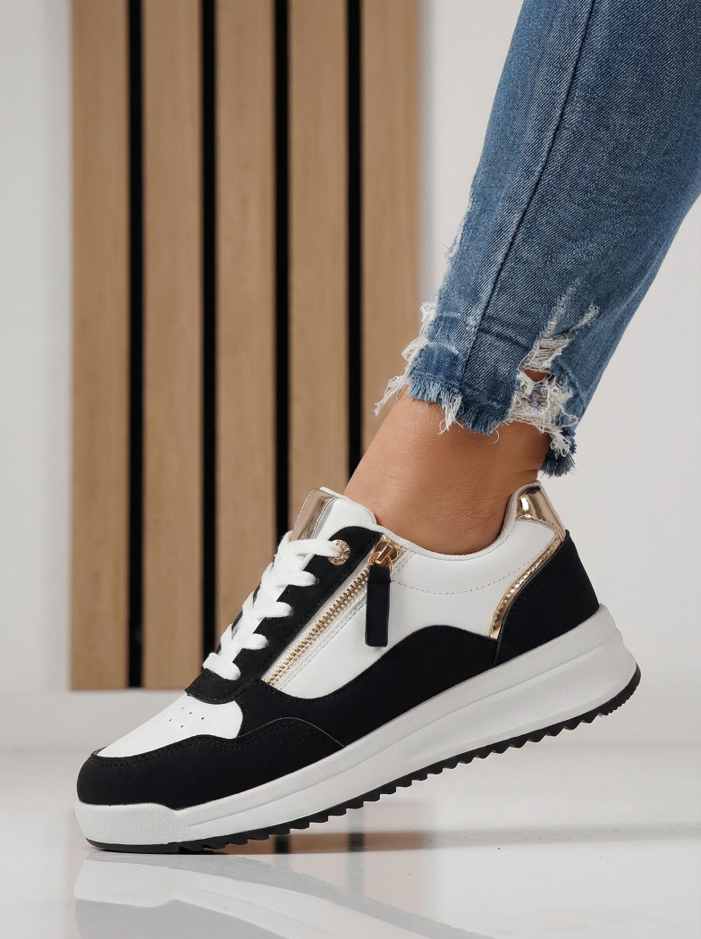 Adidasi dama negri din piele ecologica Alana #24417