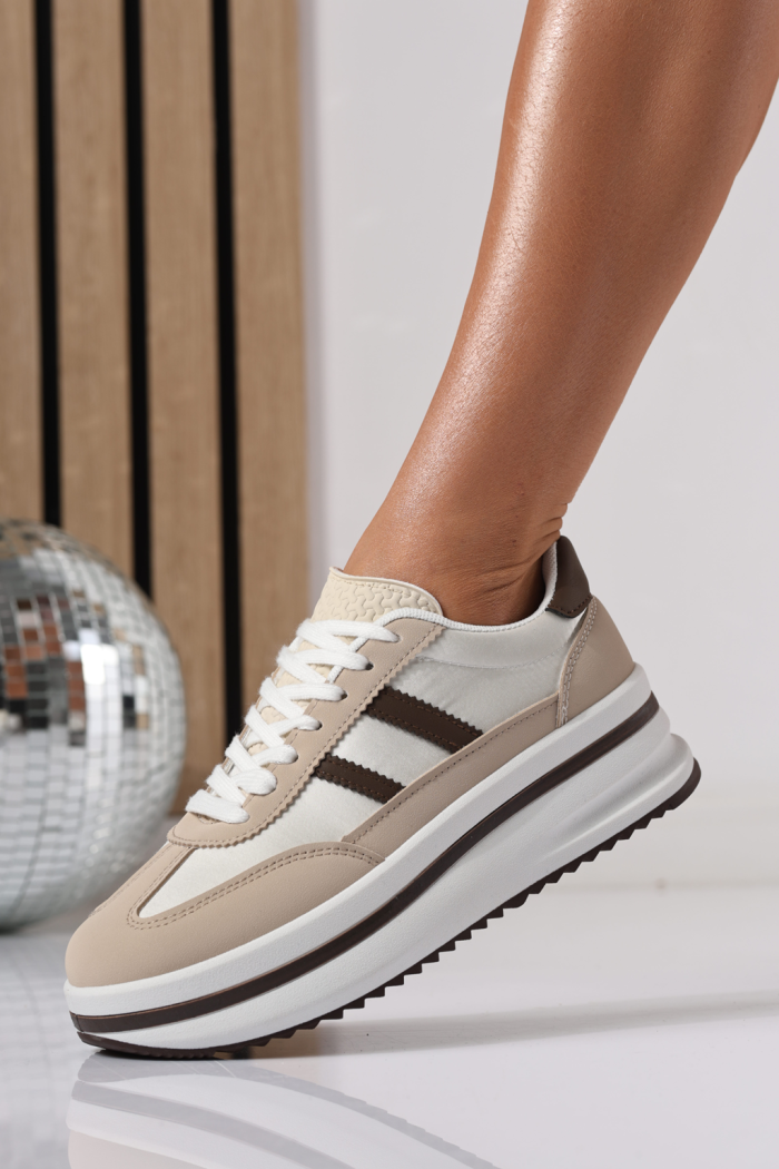 Adidasi dama bej din piele ecologica Diana2 #24475