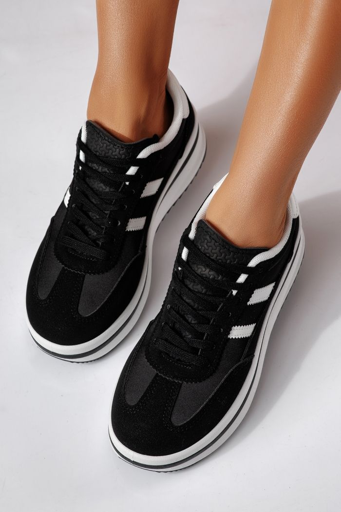 Adidasi dama negri din piele ecologica Diana2 #24477