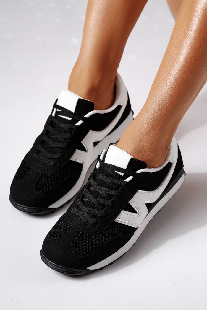 Adidasi dama negri din piele ecologica Federica #24473