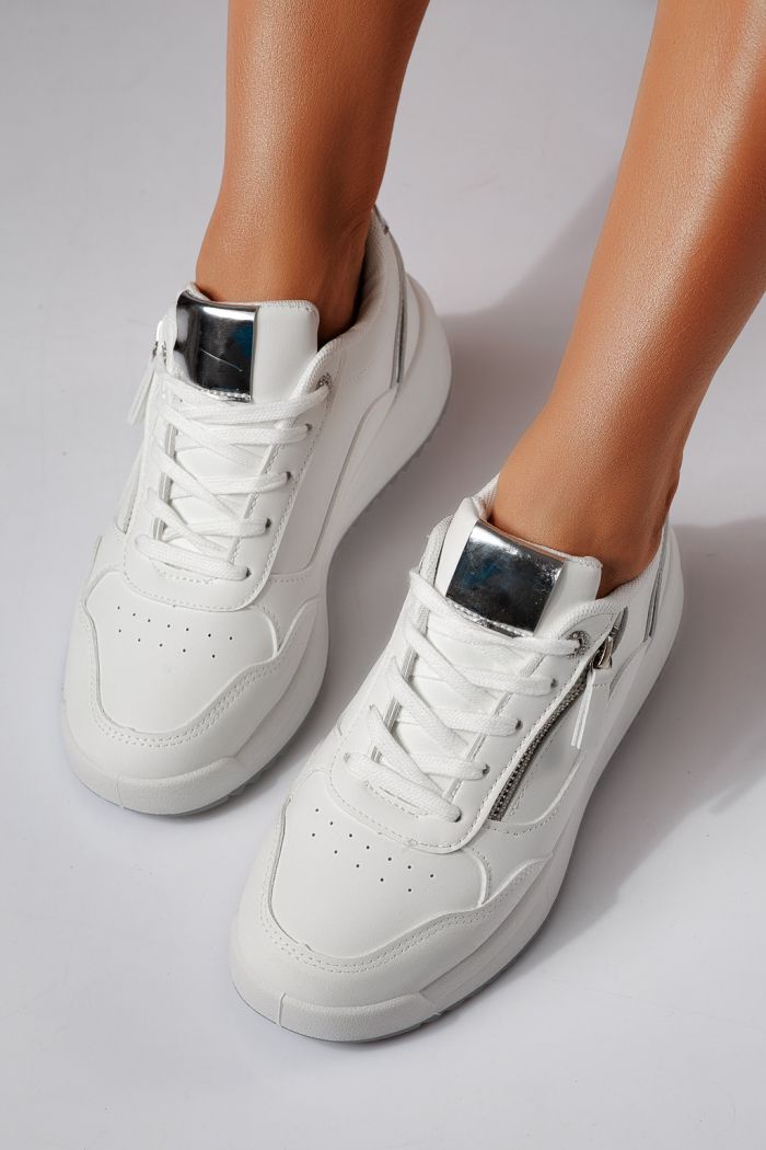 Adidasi dama gri din piele ecologica Alana #24416