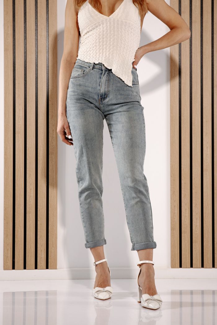 Blugi Baggy Fit Dama Olga Albastri #A1381