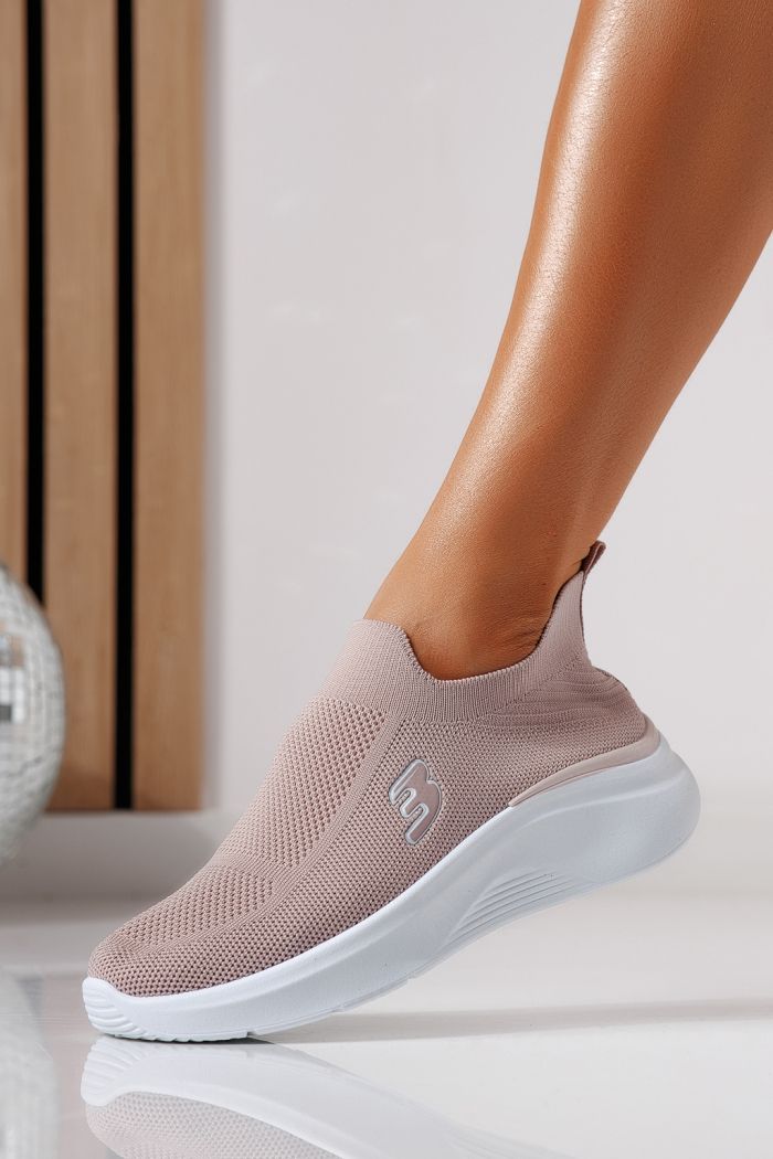 Adidasi dama roz din material textil Alona #24461