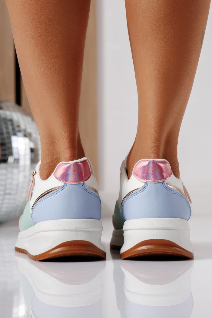 Adidasi dama multicolor din piele ecologica Alana #24415