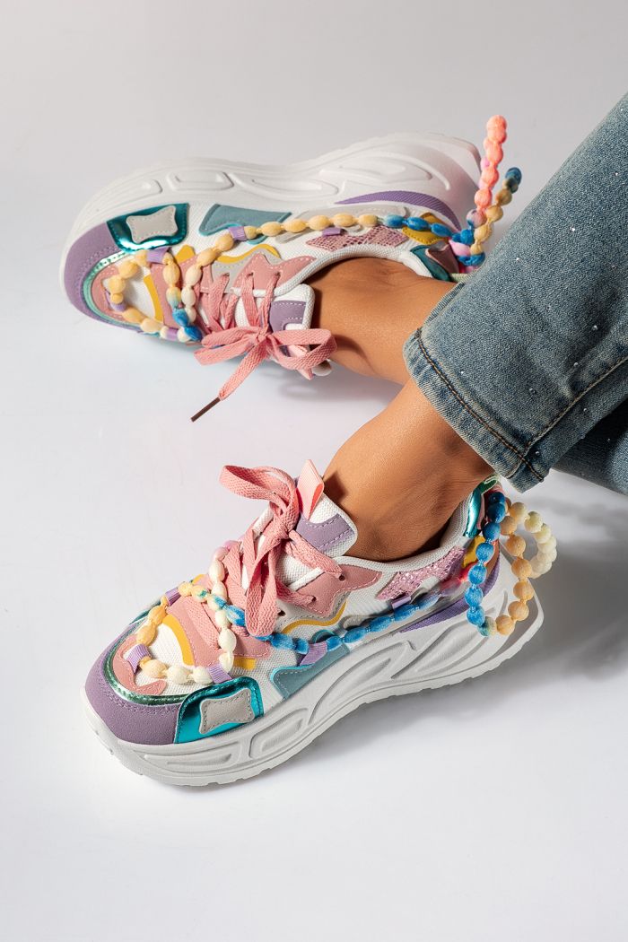 Tarka női tornacipő ökobőrből Maddy #24531