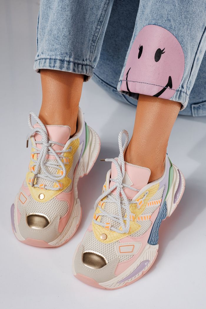 Devi Női Sportcipő Rózsaszín Ökológiai Bőrből #24544