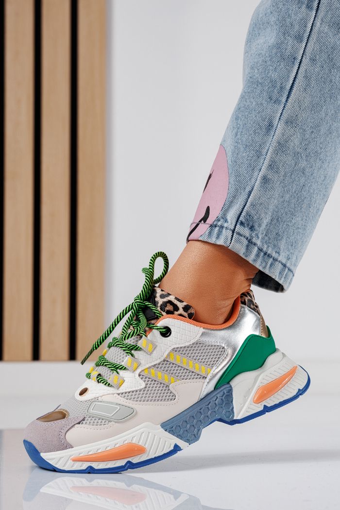 Devi Női Sportcipő Leopárd Ökológiai Bőrből #24546