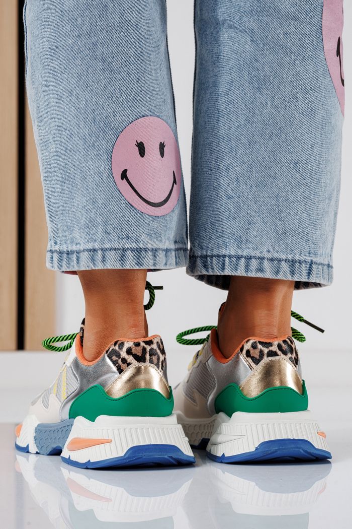 Adidasi dama leopard din piele ecologica Devi #24546