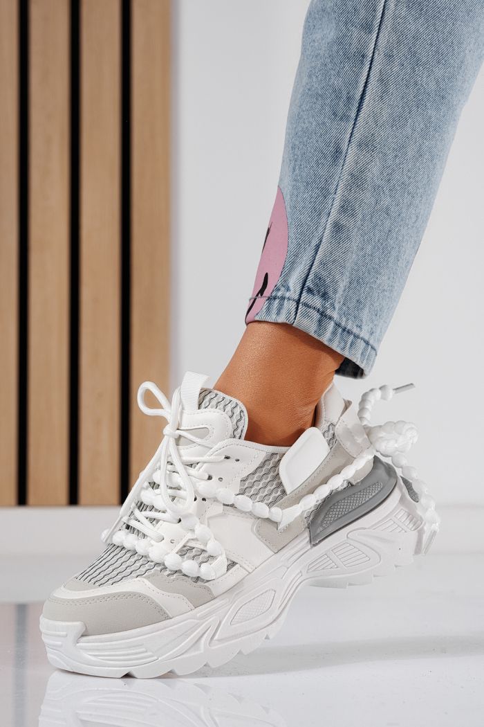 Evi Női Sportcipő Fehér Ökológiai Bőrből #24551