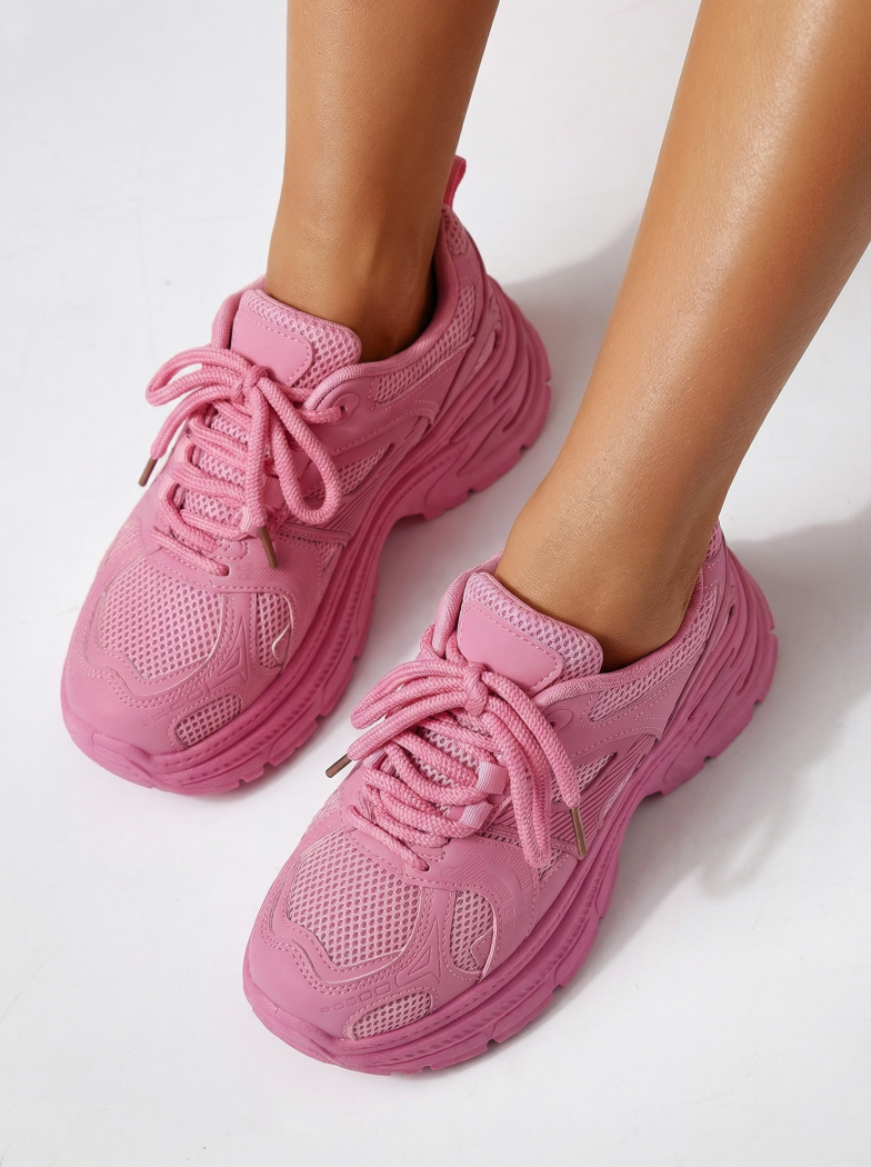 Adidasi dama roz din piele ecologica Amber #24524