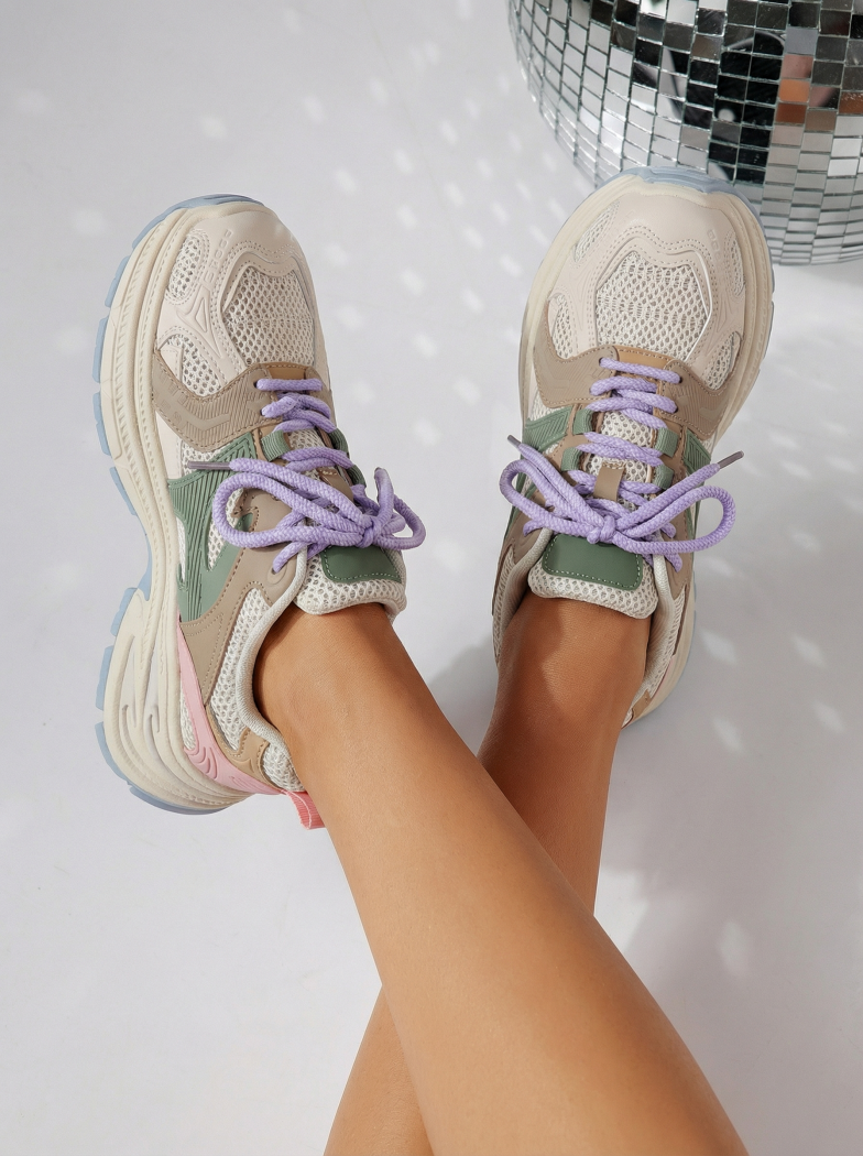 Adidasi dama bej  din piele ecologica Amber #24522