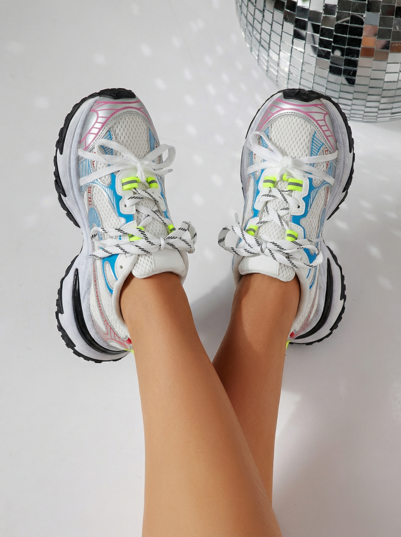 Adidasi dama multicolor din piele ecologica Anne #24528