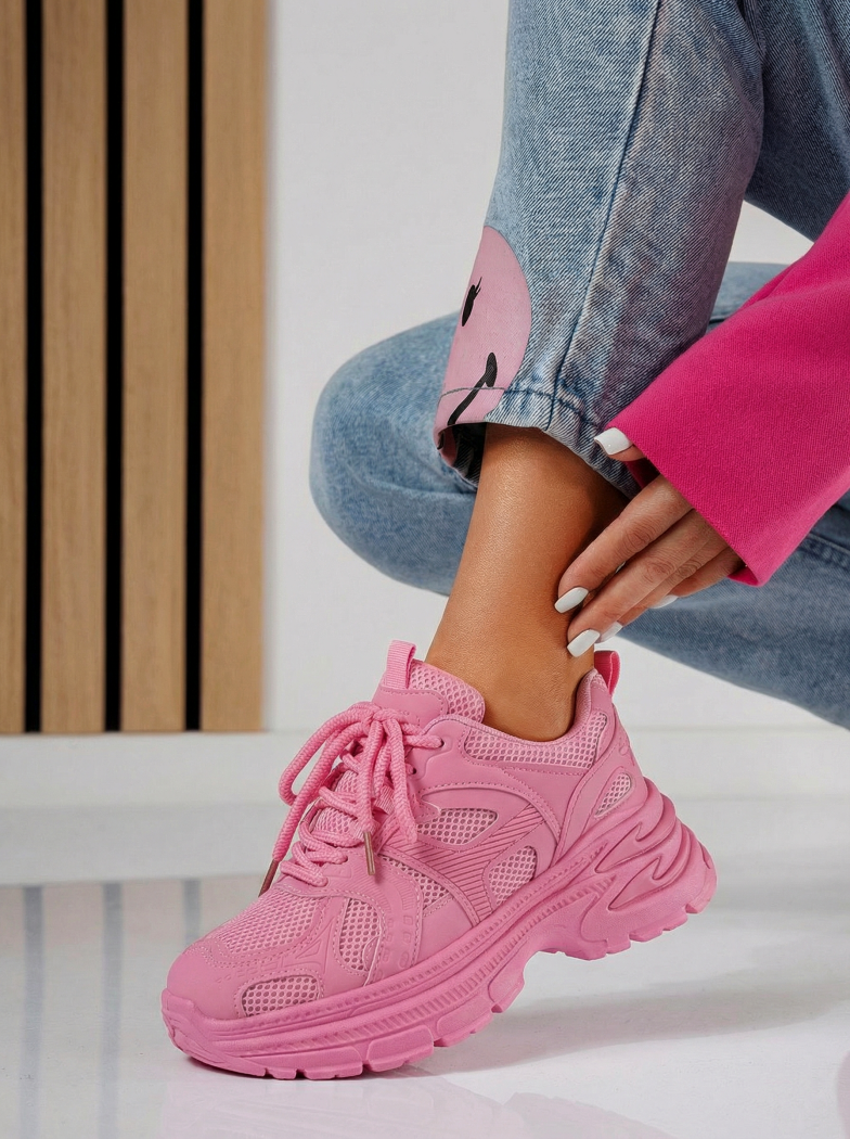 Adidasi dama roz din piele ecologica Amber #24524