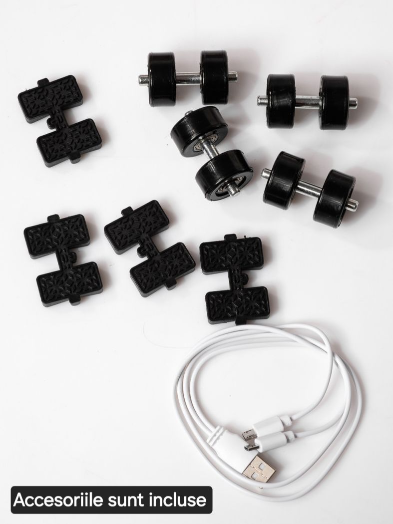 Adidasi cu role mov din piele ecologica Helys2 #24575