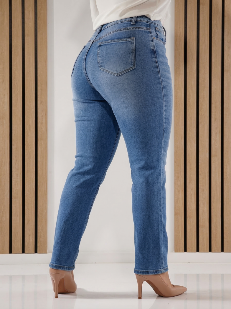 Blugi Evazati Dama Anisa Albastri #A1403